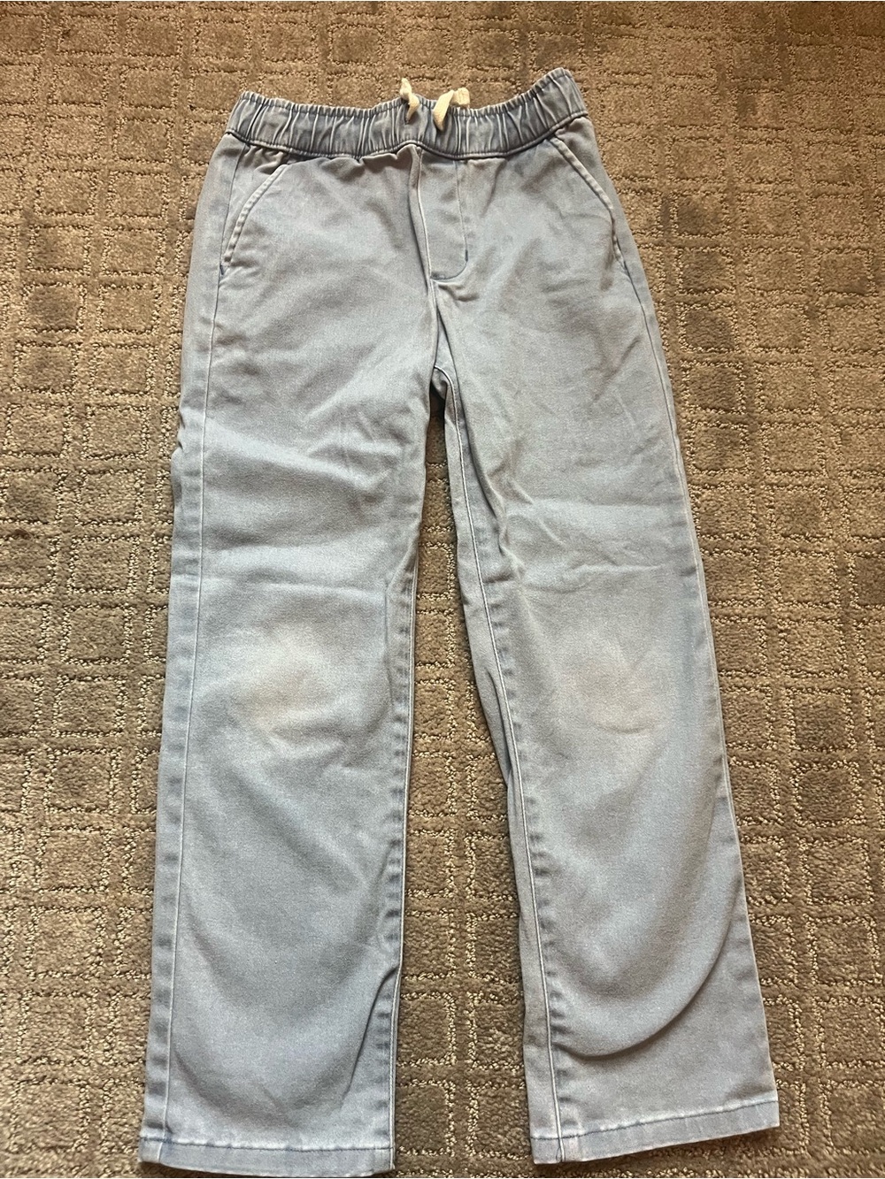 Light Blue Boys Janie & Jack Drawstring Pants